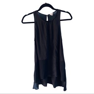 WILFRED XXS silk black camisole